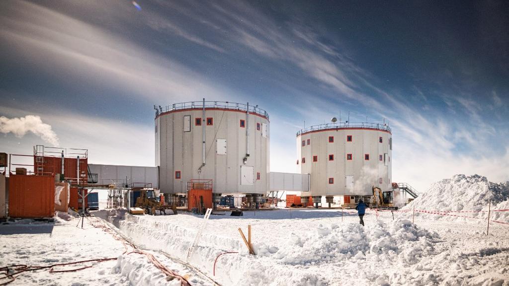 Photo de la station Concordia, base de recherches scientifiques franco-italienne. [AFP - Armand Patoir]