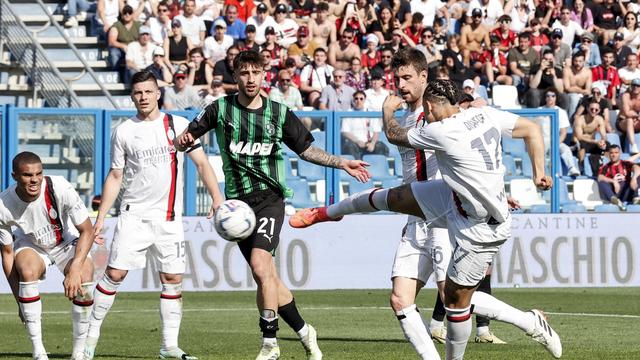 Noah Okafor a permis à Milan de revenir à 3-3 à Sassuolo. [Keystone - Serena Campanini]