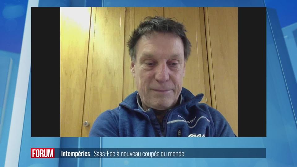 La vallée de Saas est coupée du monde après un glissement de terrain: interview de Simon Bumann