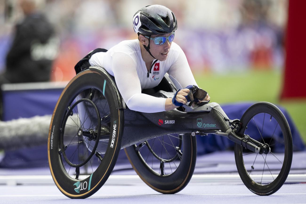 Patricia Eachus est très satisfaite de ses résultats à Paris. [KEYSTONE - ENNIO LEANZA]