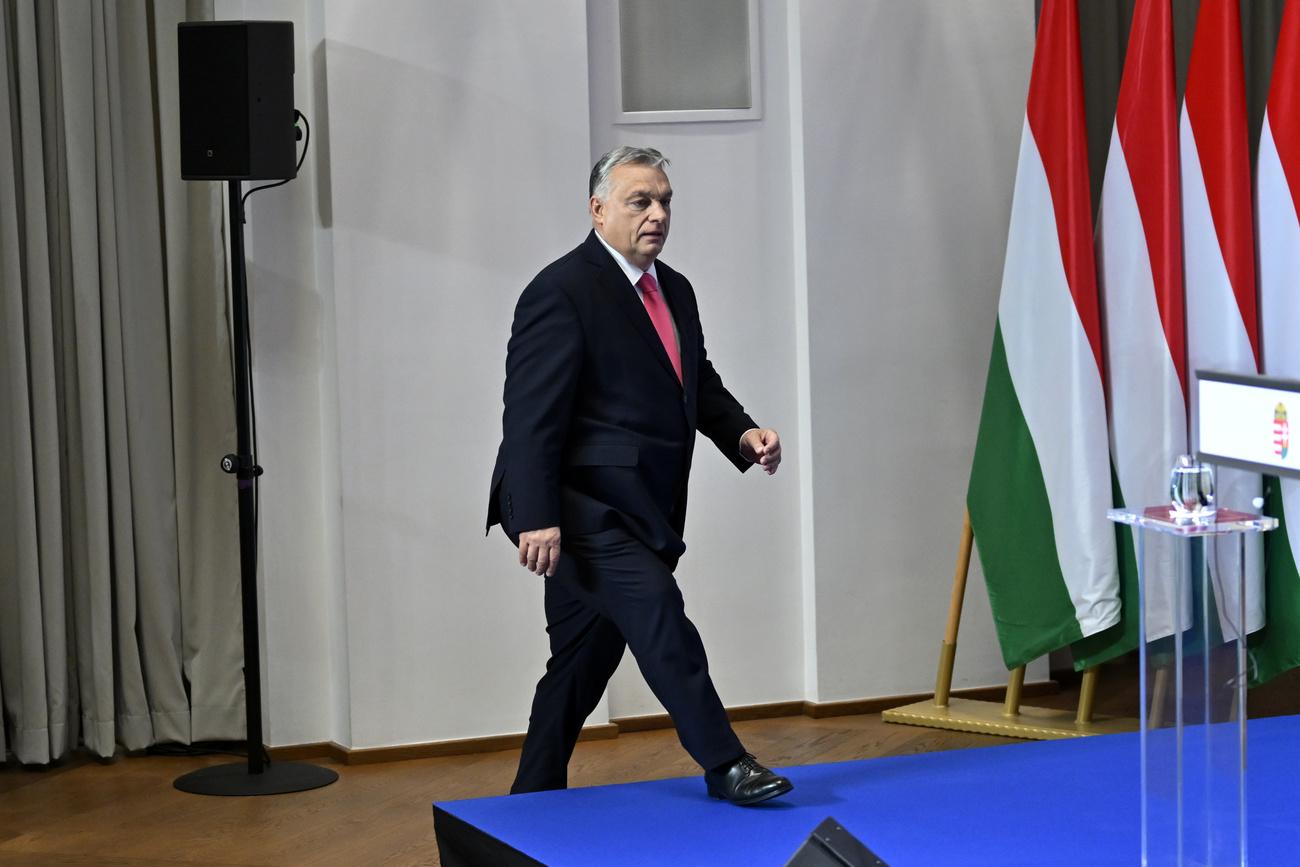 Le Premier ministre hongrois Viktor Orban. [Keystone - AP Photo/Denes Erdos]