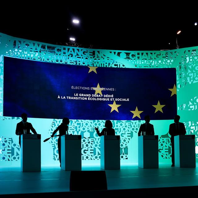 La campagne française aux élections européennes ne semble pas désigner de parti ou de vainqueur précis. [Keystone/EPA - Teresa Suarez]