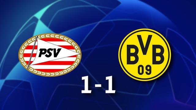 le PSV tient Dortmund en échec