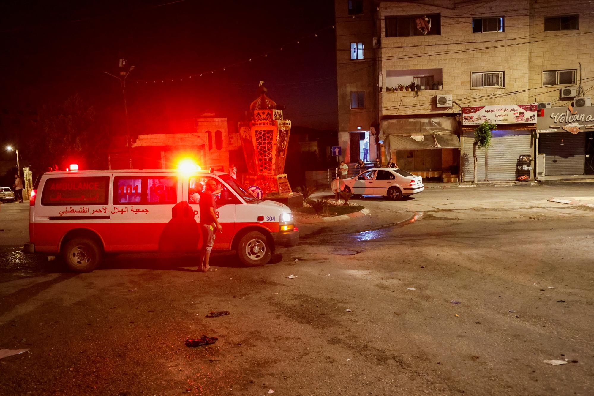 Les frappes israéliennes sont tombées sur "un groupe de citoyens à Toubas", selon le porte-parole du Croissant-Rouge palestinien. [REUTERS - Raneen Sawafta]