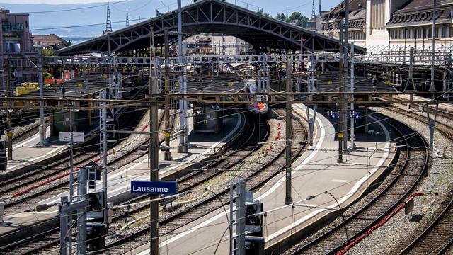 Le Canton de Vaud veut relier Lausanne à Berne en 45 minutes via un nouveau tracé. [Keystone]