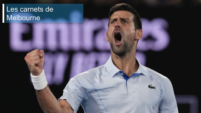 Novak Djokovic a certes perdu une manche, mais il peut serrer le poing. Il avance dans "son" tournoi. [AP - Andy Wong]