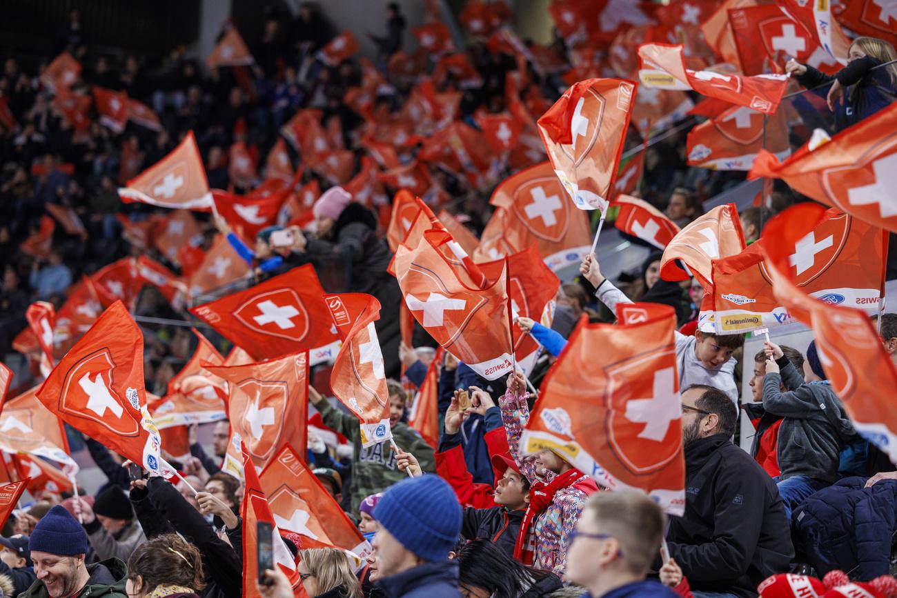 Le public suisse pourra-t-il admirer son équipe nationale à Lausanne fin avril? [KEYSTONE - PATRICK B. KRAEMER]