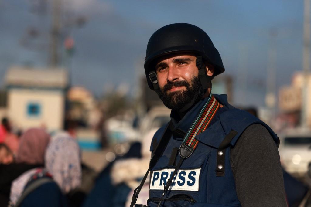 Le journaliste et photographe palestinien Motaz Azaiza. [AFP - Mohammed Abed]