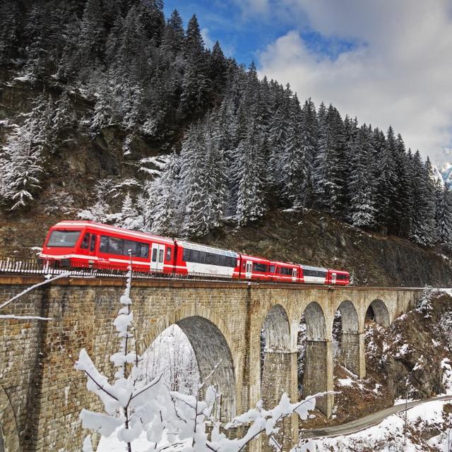 Le train Mont-Blanc Express. [AFP - Christian Kober / Robert Harding Premium / robertharding]