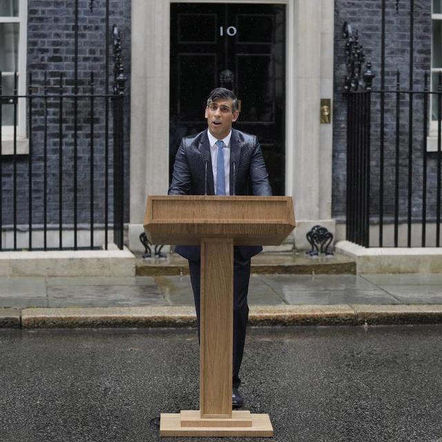 Le Premier ministre britannique Rishi Sunak a annoncé la tenue de législatives le 4 juillet. [Keystone]