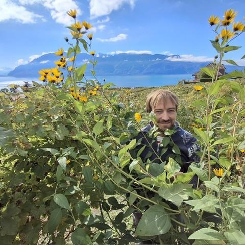 Lavaux, André Bélard, viticulteur vigneron produit depuis 4 ans son vin selon les principes de lʹagroécologie. [RTS - Lucile Solari]