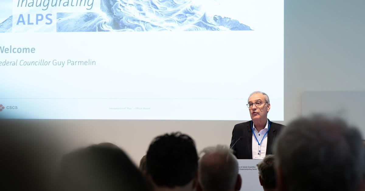 Guy Parmelin inaugurates one of the world's most powerful computers – rts.ch