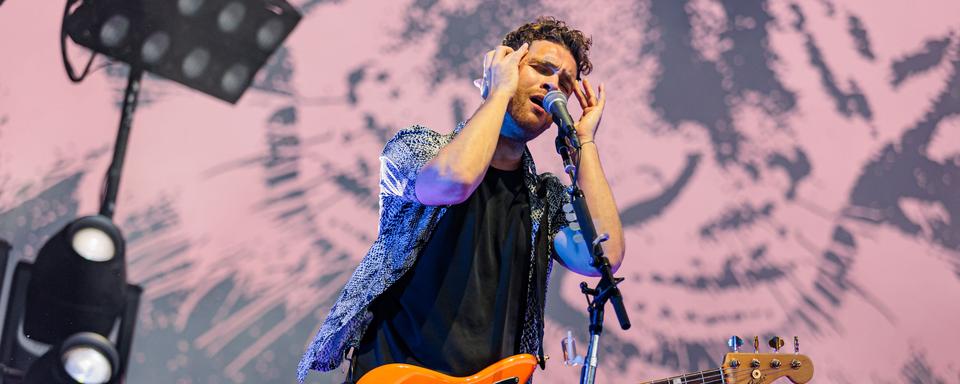 Mike Kerr du groupe Royal Blood sur la Grande scène du Paléo le mardi 23 juillet 2024. [Paléo Festival - Ludwig Wallendorff]