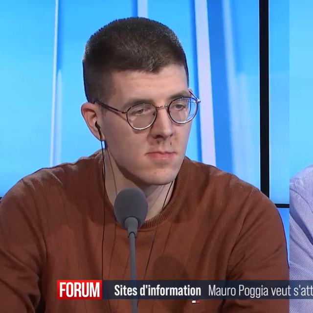 Débat entre Mauro Poggia, conseiller aux États (MCG/GE) et Grégoire Barbey, journaliste au Temps. [RTS]