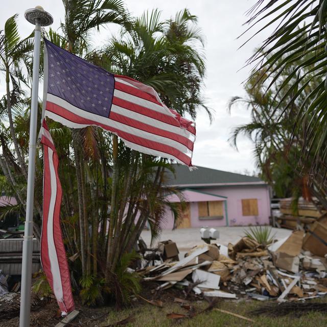 La Floride, menacée par l'ouragan Milton. [Keystone - AP Photo/Rebecca Blackwell]