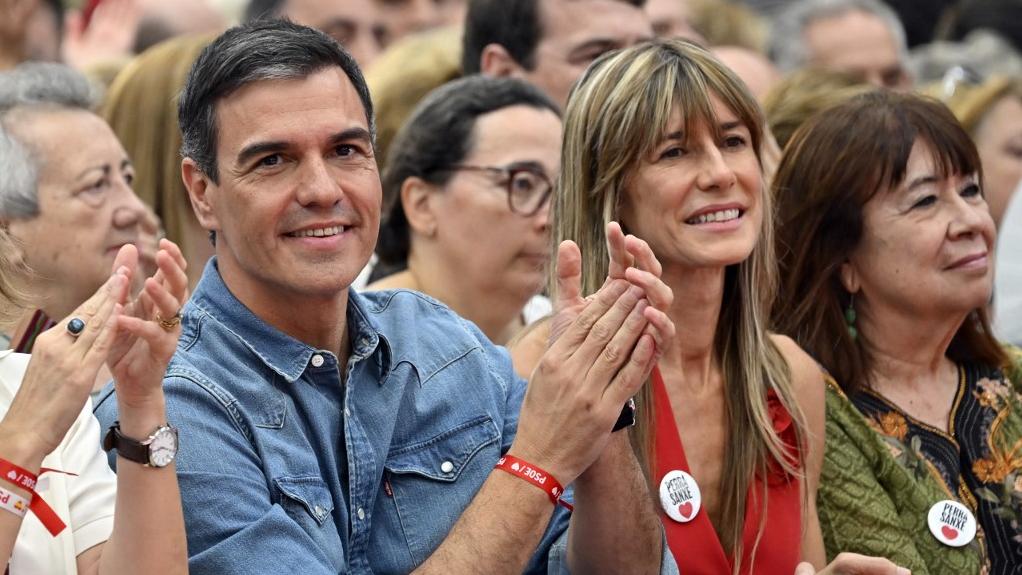 L'épouse du Premier ministre espagnol Begoña Gómez est citée à comparaître. [afp - Javier Soriano]