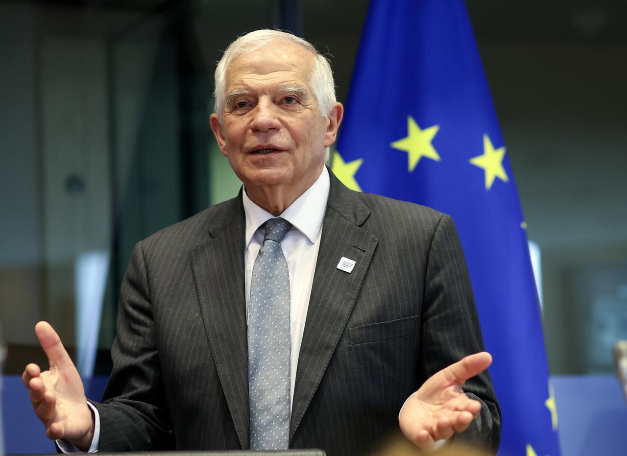 Le chef de la diplomatie européenne Josep Borrell. [KEYSTONE - OLIVIER HOSLET]