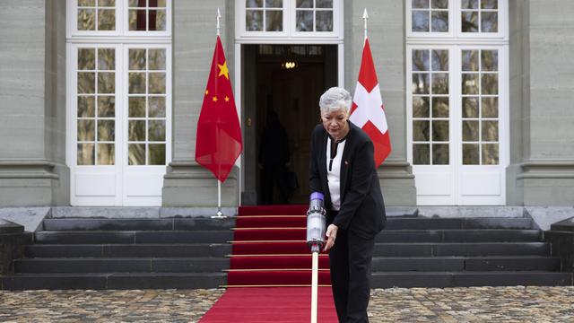 Il y a dix ans, l'accord de libre-échange entre la Suisse et la Chine entrait en vigueur. [KEYSTONE - PETER KLAUNZER]