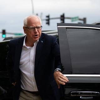 Tim Walz est l'actuel gouverneur du Minnesota. [Getty Images via AFP - Stephen Maturen]