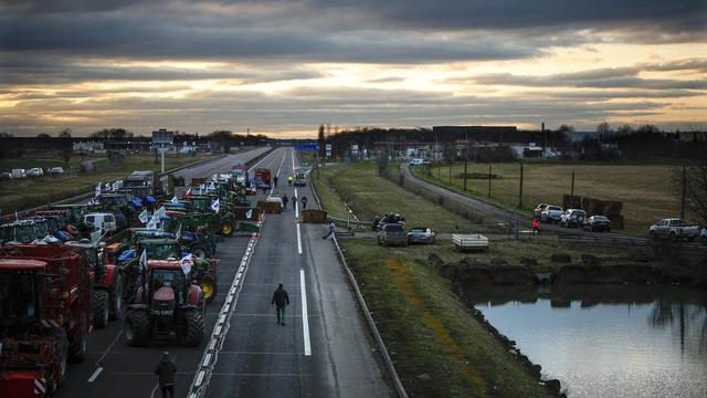 Les agriculteurs français avaient bloqué plusieurs autoroutes pour signifier leur colère. [Keystone]