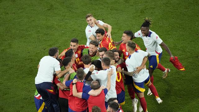 L'Espagne défiera l'Angleterre ou les Pays-Bas en finale. [KEYSTONE - EBRAHIM NOROOZI]