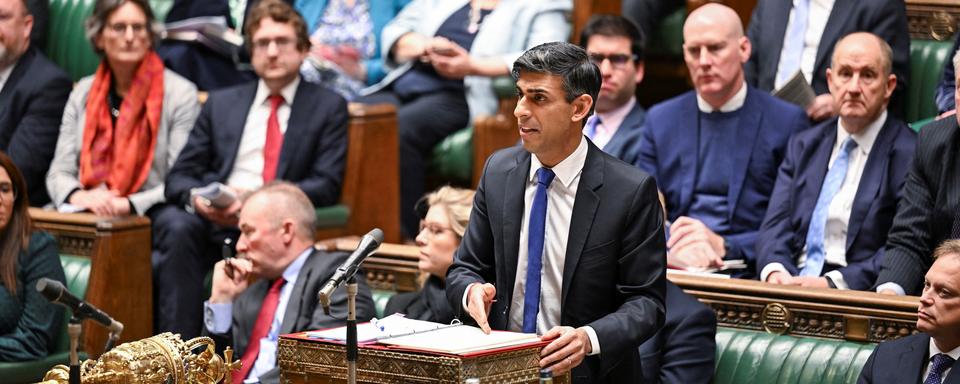 Le Premier ministre britannique Rishi Sunak se félicite du succès des frappes contre les Houthis. [Reuters - UK Parliament/Jessica Taylor]