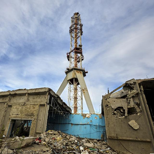 Ukraine: une antenne TV de Kharkiv détruite par les Russes [EPA/Keystone - Sergey Kozlov]