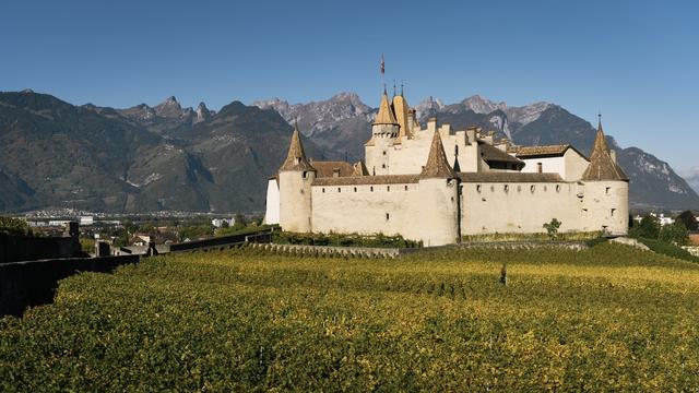 L'annonce de la désignation d'Aigle comme Ville suisse du Goût 2025 a été faite au Château de la commune vaudoise dimanche (image d'illustration). [KEYSTONE - CHRISTIAN BEUTLER]