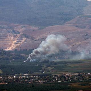 Les bombardements entre Israël et le Hezbollah. [Keystone - EPA/Atef Safadi]