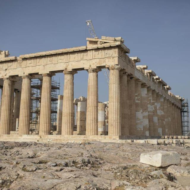 L'Acropole d'Athènes a lancé des visites privées à 5000 euros en dehors des horaires d'ouverture. [Keystone]