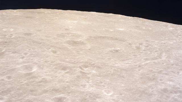 Une image de la surface de la Lune prise par l'équipe d'Apollo 11 en 1969. [NASA]