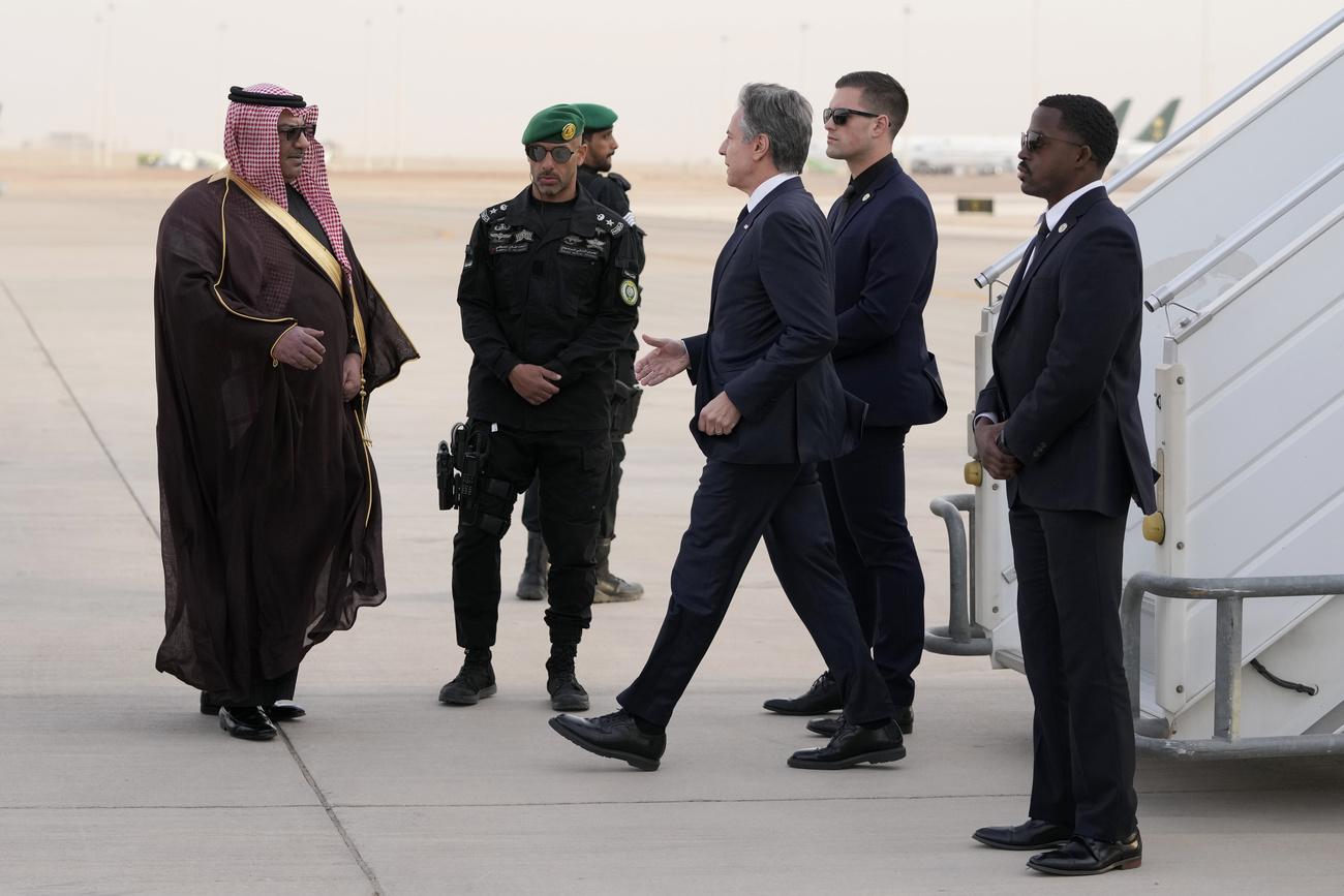 Le secrétaire d'Etat américain Antony Blinken est arrivé en Arabie saoudite. [Keystone - Mark Schiefelbein - AP Photo]