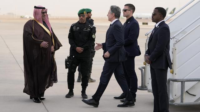 Le secrétaire d'Etat américain Antony Blinken est arrivé en Arabie saoudite. [Keystone - Mark Schiefelbein - AP Photo]