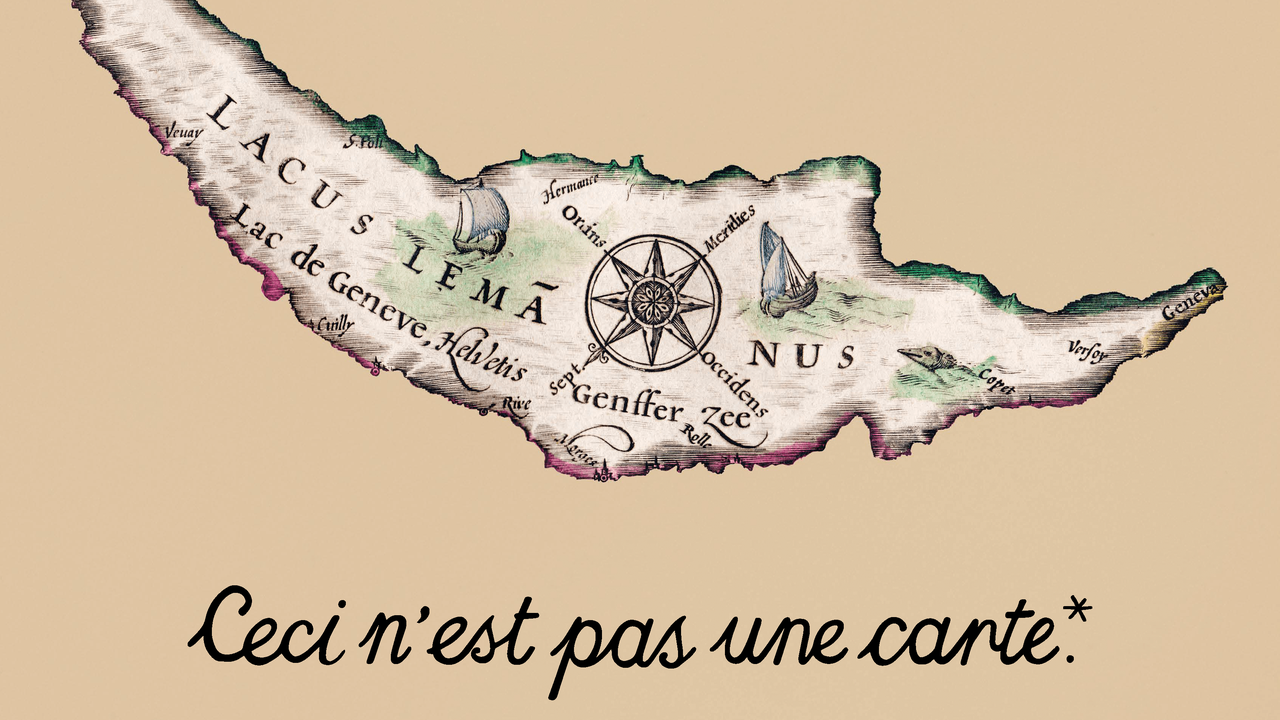 "Ceci n'est pas une carte", une exposition à découvrir au musée du Léman. [https://museeduleman.ch/]