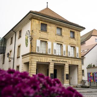 Une vue extérieure de la Maison d'Ailleurs à Yverdon. [KEYSTONE - Jean-Christophe Bott]