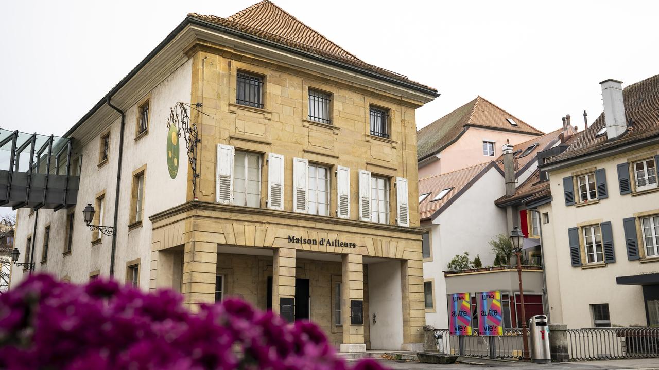 Une vue extérieure de la Maison d'Ailleurs à Yverdon. [KEYSTONE - Jean-Christophe Bott]