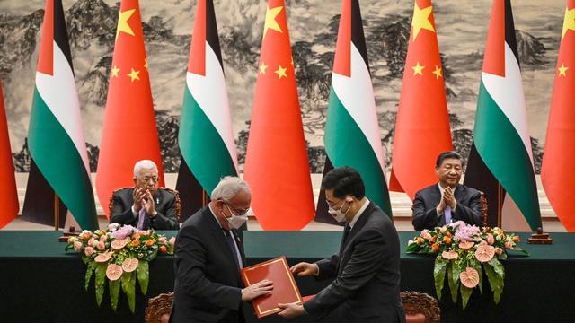 La Chine a multiplié les efforts diplomatique sur la Palestine. [Keystone/EPA - Jade Gao]