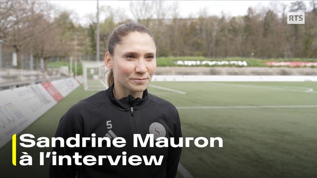 Sandrine Mauron à l'interview.