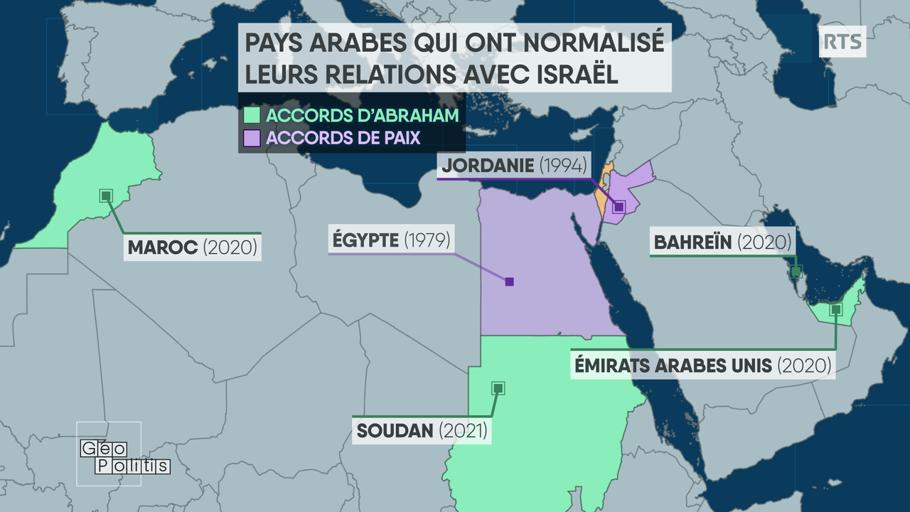 L'Egypte est le premier pays arabe à avoir fait la paix avec Israël. [RTS - Géopolitis]