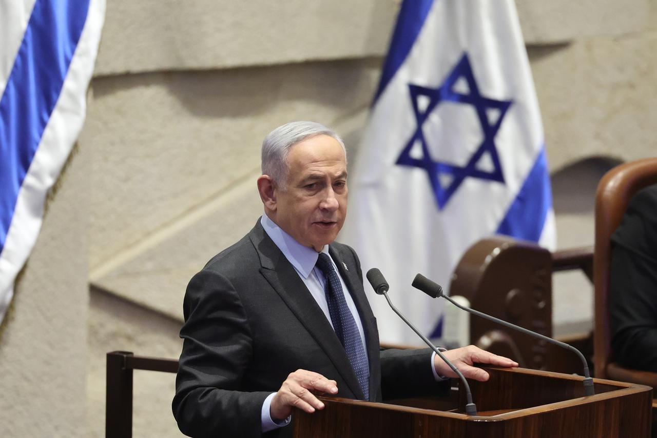 Le Premier ministre israélien Benjamin Netanyahu. [KEYSTONE - ABIR SULTAN]