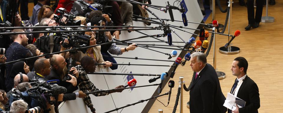 Le Premier ministre hongrois d'extrême-droite Viktor Orban voudrait contrôler les médias. [Keystone/AP Photo - Omar Havana]