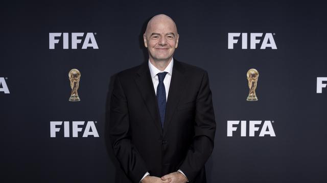 La FIFA et son président Gianni Infantino sont dans le viseur de l'Union Européenne. [KEYSTONE - ETIENNE LAURENT]