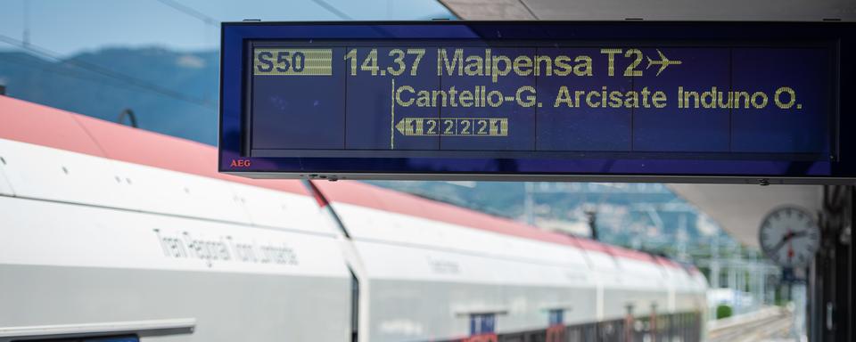 Coupure de la ligne Domodossola-Milan durant cet été, itw de Jean-Philippe Schmidt. [Keystone - Elia Bianchi]