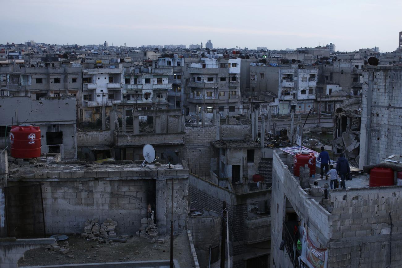Une vue générale de la vieille ville de Homs en Syrie [KEYSTONE - HASSAN AMMAR]