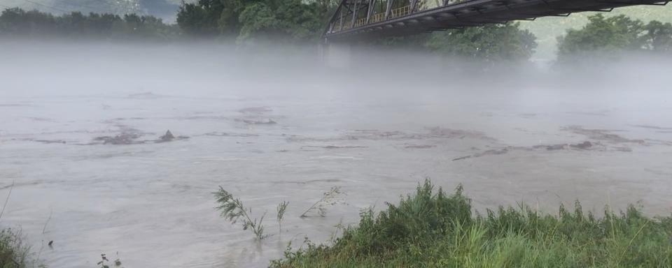 Le Rhône n'a pas débordé à Aigle. [RTS - Pietro Bugnon]