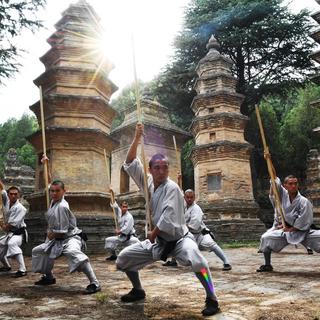 Les moines Shaolin. [AFP - © Xu Yanan / Xinhua]