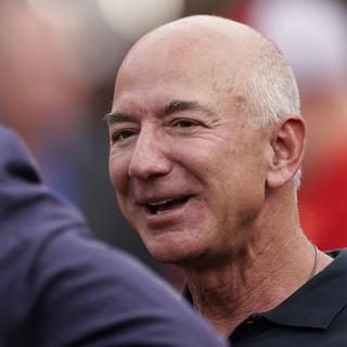 L'ancien patron d'Amazon, Jeff Bezos. [Keystone - Charlie Riedel]