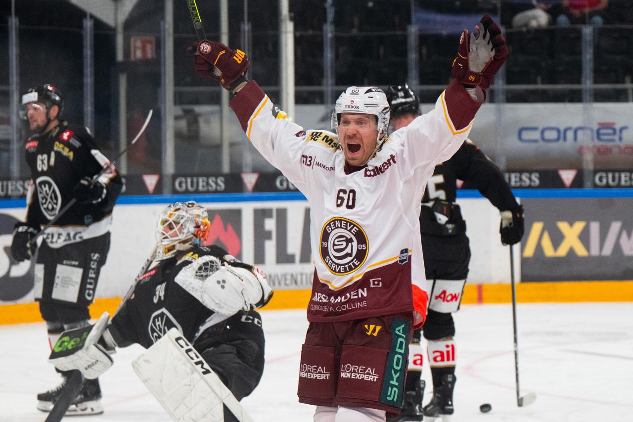 Markus Granlund est étincelant avec le maillot de Genève depuis le début de la saison. [KEYSTONE - SAMUEL GOLAY]