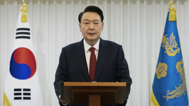 Le président déchu sud-coréen avait autorisé l'armée à ouvrir le feu au Parlement. [Yonhap via AP/Keystone - South Korean Presidential Office]