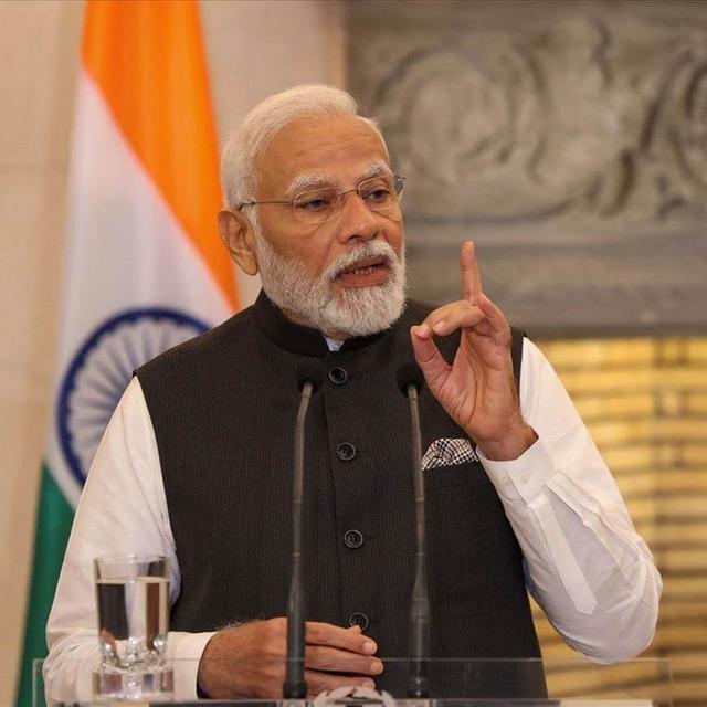 Le parti du Premier ministre indien Narendra est en tête avec 39,3% au quart du dépouillement. [Reuters]